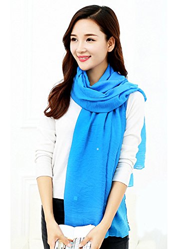 Gespout Pañuelos Bufanda para Mujer de Otoño Invierno Bufanda de Escuela Cómodo Cálido Scarves de Accesorios de Ropa Moda Regalo de Cumpleaños Color Sólido 1pcs 180 * 60cm