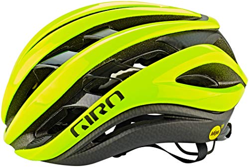 Giro - Aether MIPS - Casco de Carretera, Aether MIPS, Unisex Adulto, Color Amarillo/Negro, tamaño Small/51-55 cm