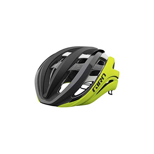 Giro Aether Spherical Casco, Hombre, Matte Black Fade/Highlight Yellow, M