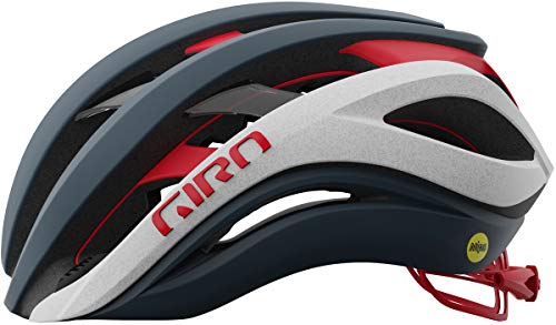 Giro Aether Spherical Casco, Hombre, Matte Portaro Grey/White/Red, L