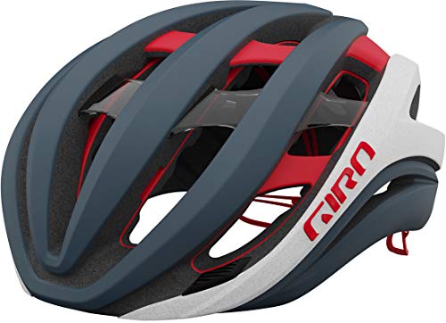 Giro Aether Spherical Casco, Hombre, Matte Portaro Grey/White/Red, L