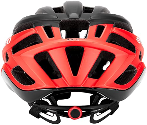 Giro Agilis Cascos A, Unisex, Negro Mate/Rojo Brillante, M