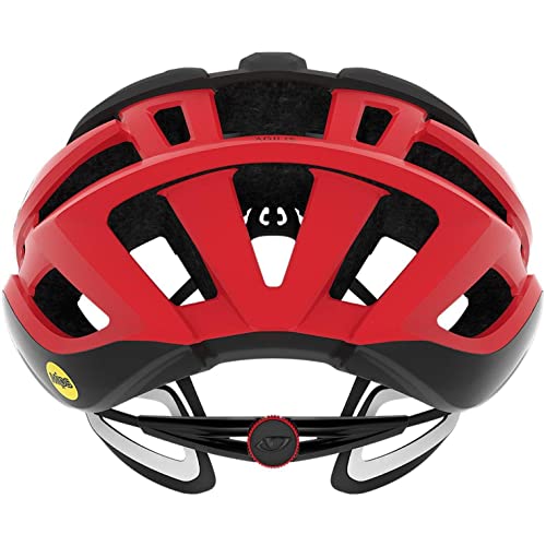 Giro Agilis MIPS Cascos A, Unisex, Negro Mate/Rojo Brillante, M