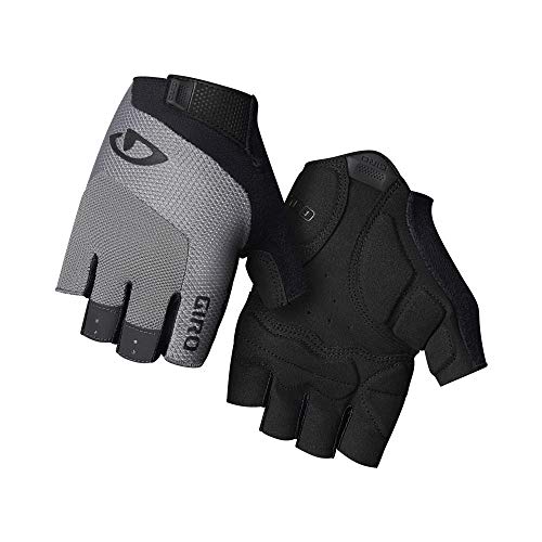 Giro Bravo Gel Guantes de Ciclismo de Carreras, triatlón, aeróbico, Bicicleta eléctrica, ciclocross, Ciudad, Urbana, Tiempo Libre, Unisex Adulto, Charcoal, M | 8-9