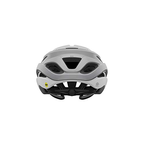 Giro Helios Spherical - Casco para Hombre, Color Blanco Mate y Plateado, Talla M