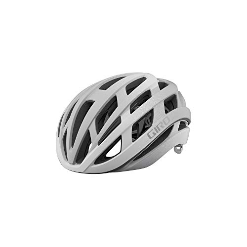 Giro Helios Spherical - Casco para Hombre, Color Blanco Mate y Plateado, Talla M