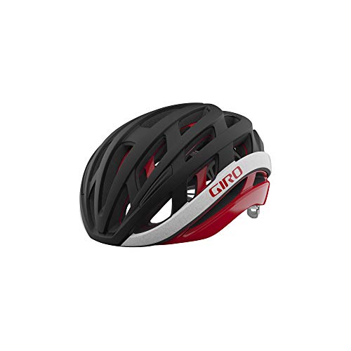 Giro Helios Spherical - Casco para Hombre, Color Negro y Rojo, Talla L