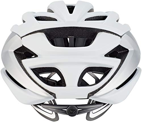 Giro Syntax Casco de Carretera, Unisex, Blanco Mate y Plateado, M