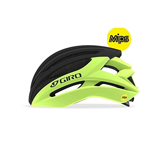 Giro Syntax MIPS Casco de Carretera, Unisex, Amarillo/Negro, S