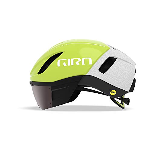 Giro Vanquish Mips Aero Casco, Unisex adulto, color Matte Citron/White, tamaño Medium/55-59 cm