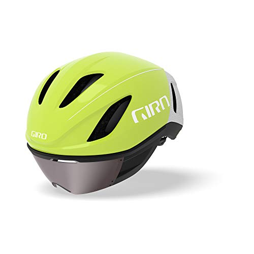 Giro Vanquish Mips Aero Casco, Unisex adulto, color Matte Citron/White, tamaño Medium/55-59 cm