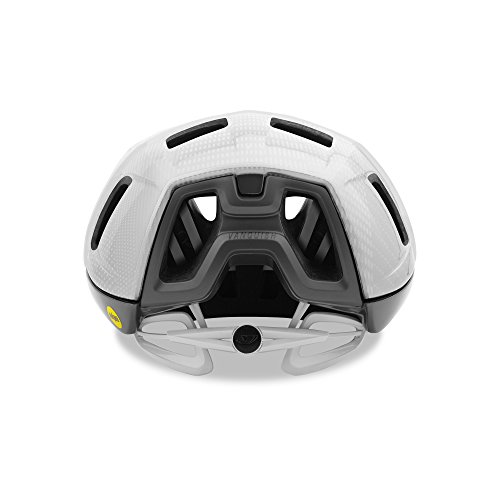 Giro Vanquish MIPS Casco de Ciclismo, Unisex, Blanco Mate y Plateado, Medium (55-59 cm)