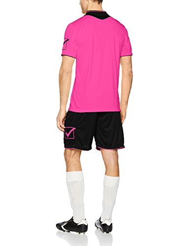 Givova, kit vittoria fluo mc, fuxia fluo/negro, L