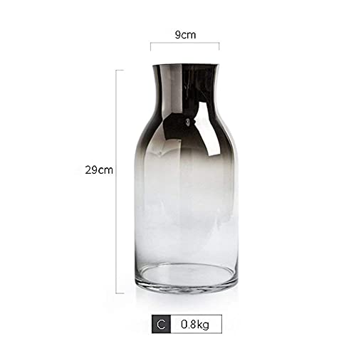 Glass Cylinder Vases - Set Floating Candles Decorative Centerpieces for Home or Wedding (Size : 25cm) (29cm)