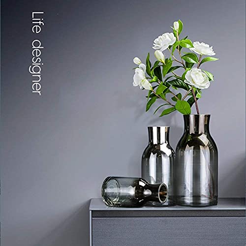 Glass Cylinder Vases - Set Floating Candles Decorative Centerpieces for Home or Wedding (Size : 25cm) (29cm)