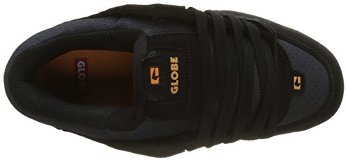 Globe Fusion, Zapatillas de Skateboard para Hombre, Multicolor (Black/Ebony/Orange), 38 EU