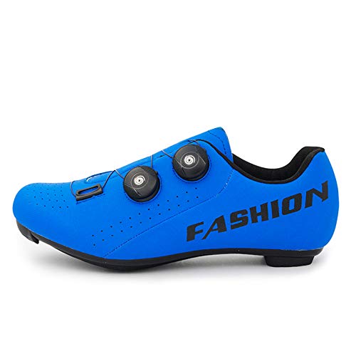 Gogodoing Zapatilla de Ciclismo Profesional Hombre Zapatos de Ciclismo de Antideslizantes SPD Lock System para Bicicleta de montaña/Carretera con Estilo de Encaje rápido Giratorio