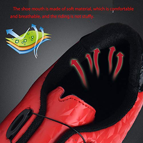 Gogodoing Zapatillas de Ciclismo de Bicicleta de Montaña para Hombre Compatibles con SPD-SL y Zapatillas de Ciclismo de Interior para Mujer Resistentes al Desgaste con Tacos