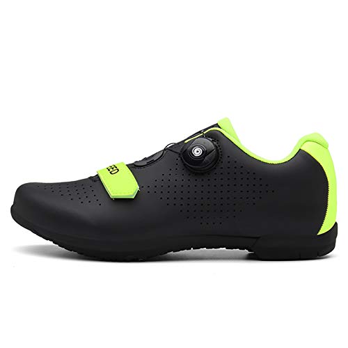 Gogodoing Zapatillas de Ciclismo de Carretera para Mujer Zapatillas de Montar Sin Bloqueo para Bicicleta Zapatillas de Ciclismo de Interior para Hombre Zapatillas Planas