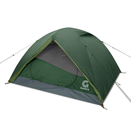 Gonex Tienda de Campaña 3-4 Personas, Tienda de Camping Ligero Impermeable Anti Viento, Tienda Domo para Senderismo Excursionismo Trekking Mochilero Montañismo Acampar Escalada Viaje, Fácil de Montar