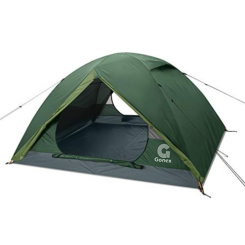 Gonex Tienda de Campaña 3-4 Personas, Tienda de Camping Ligero Impermeable Anti Viento, Tienda Domo para Senderismo Excursionismo Trekking Mochilero Montañismo Acampar Escalada Viaje, Fácil de Montar