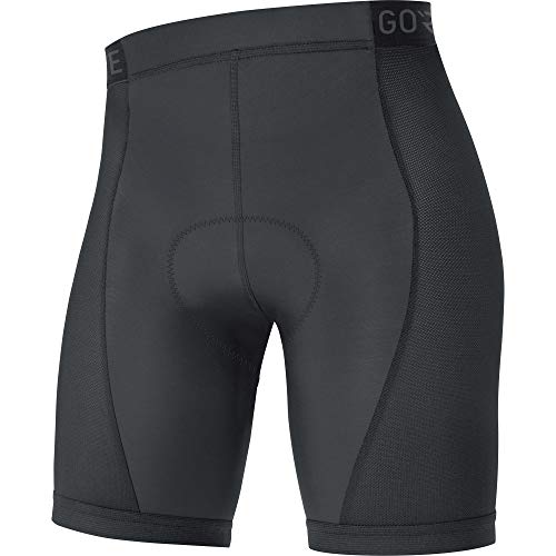 GORE WEAR C3 Mallas cortas de ciclismo para mujer con badana, 38, Negro