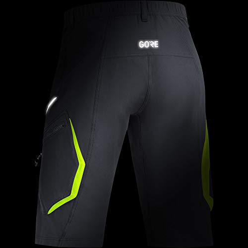 GORE WEAR C3 Pantalón corto para hombre, L, negro