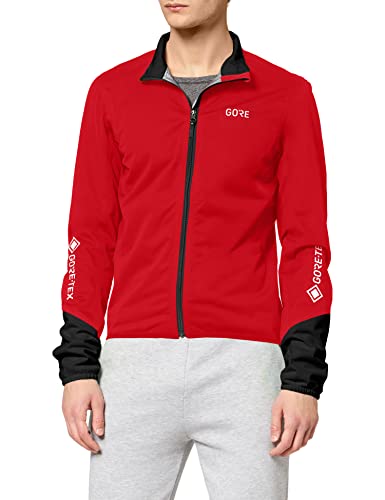 GORE WEAR C5 Chaqueta de ciclismo de hombre GORE-TEX, L, rojo/negro