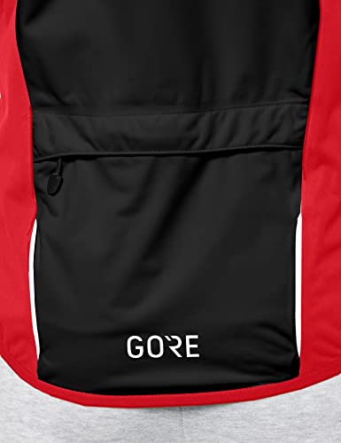 GORE WEAR C5 Chaqueta de ciclismo de hombre GORE-TEX, L, rojo/negro