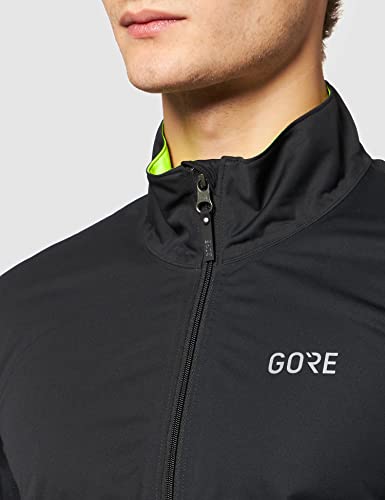 GORE WEAR C5 Chaqueta de ciclismo de hombre GORE-TEX, M, negro/amarillo neón