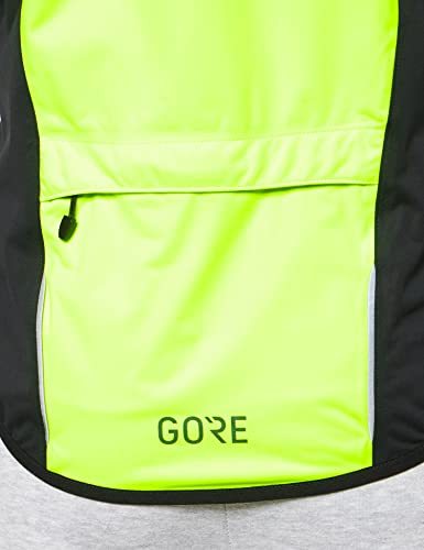 GORE WEAR C5 Chaqueta de ciclismo de hombre GORE-TEX, M, negro/amarillo neón