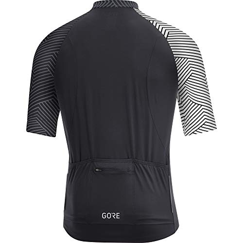 GORE WEAR C5 Maillot de manga corta para hombre, L, negro/blanco