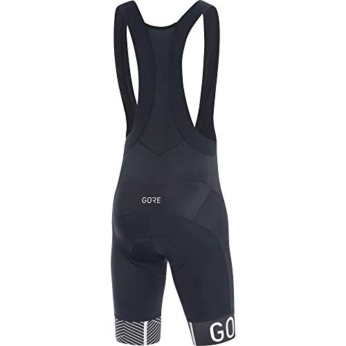 GORE WEAR C5 Peto corto de hombre con badana, L, negro/blanco