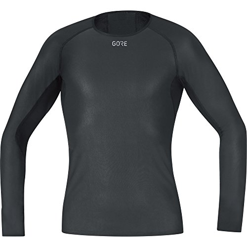 GORE Wear Camiseta interior cortavientos de hombre, M, Negro, 100323