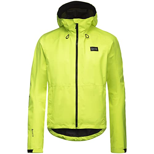 GORE WEAR Chaqueta de ciclismo para hombre Endure, GORE-TEX PACLITE PLUS, L, Amarillo Neón