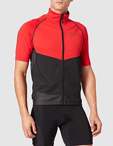 GORE WEAR Chaqueta de ciclismo Phantom para hombre, GORE-TEX INFINIUM, L, Rojo/Negro