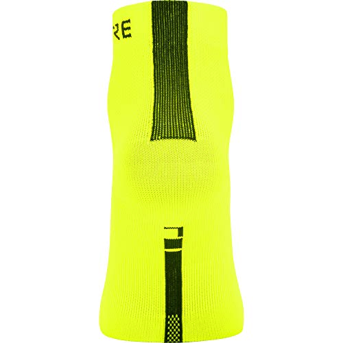 GORE WEAR M Calcetines unisex, Talla: 41-43, Color: Amarillo neón/Negro