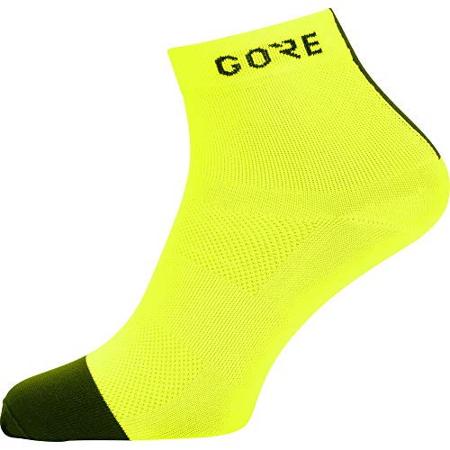 GORE WEAR M Calcetines unisex, Talla: 41-43, Color: Amarillo neón/Negro