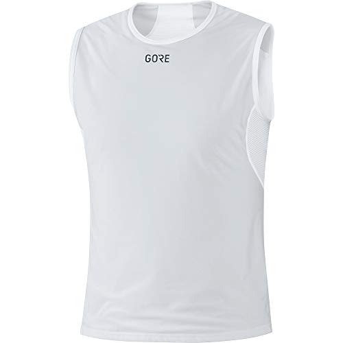 GORE WEAR M Camiseta interior de hombre GORE WINDSTOPPER, Talla: M, Color: Gris claro/Blanco