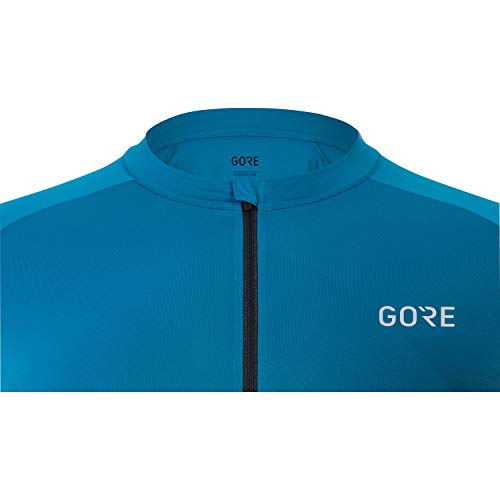 GORE WEAR Maillot de manga corta Fade para hombre, M, Azul cobalto/Negro