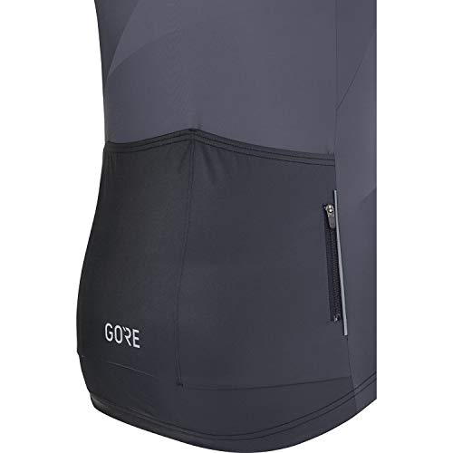 GORE WEAR Maillot de manga corta Fade para hombre, S, Azul grisáceo/Negro