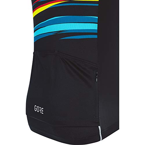 GORE WEAR Maillot de manga corta Savanna para hombre, XXL, Negro/Multicolor