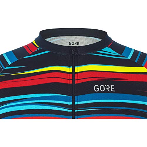 GORE WEAR Maillot de manga corta Savanna para hombre, XXL, Negro/Multicolor