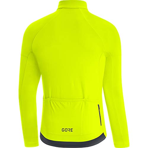 GORE WEAR Maillot térmico de ciclismo para hombre, C3, L, Amarillo neón