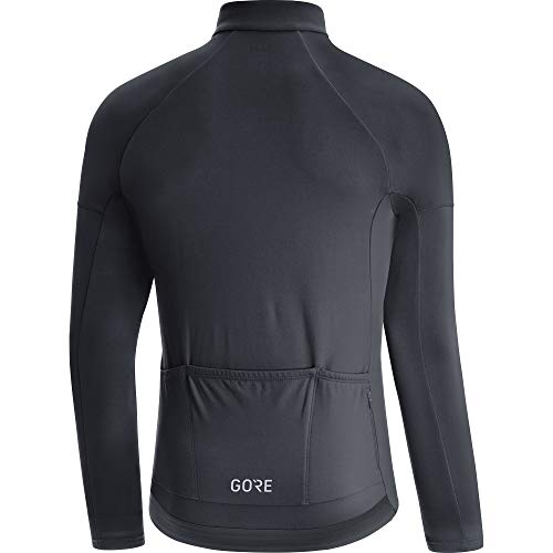 GORE WEAR Maillot térmico de ciclismo para hombre, C3, L, Negro