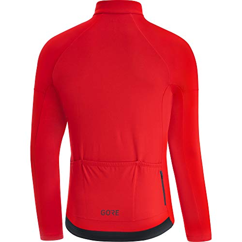 GORE WEAR Maillot térmico de ciclismo para hombre, C3, L, Rojo