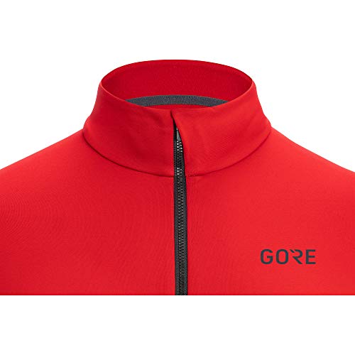 GORE WEAR Maillot térmico de ciclismo para hombre, C3, L, Rojo