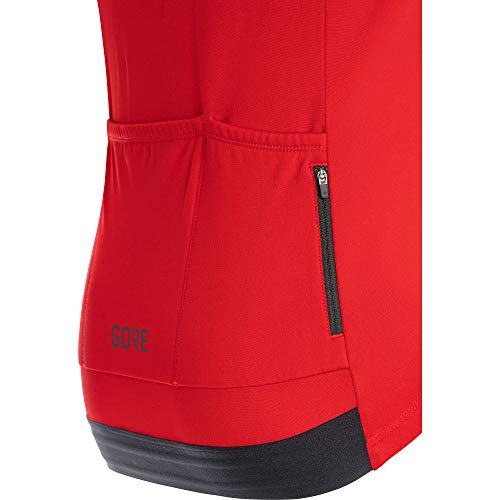 GORE WEAR Maillot térmico de ciclismo para hombre, C3, L, Rojo