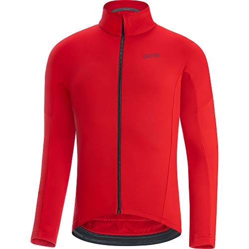 GORE WEAR Maillot térmico de ciclismo para hombre, C3, L, Rojo