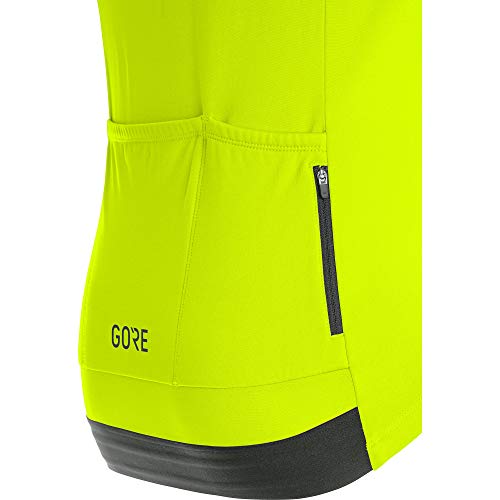 GORE WEAR Maillot térmico de ciclismo para hombre, C3, S, Amarillo neón